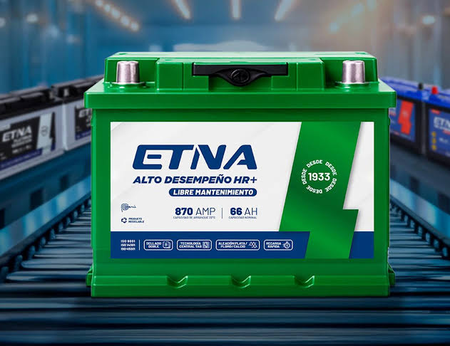 Batería Etna Alto Desempeño HR+ libre de mantenimiento